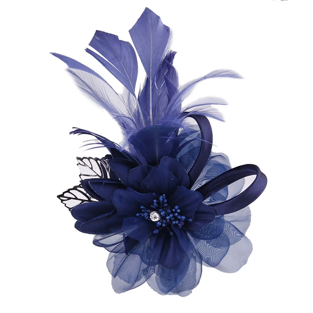 New Women Men Brooch Pin For Cocktail Hat Wedding Tea Party Performances Hair Clip Accessories Headwear Best Gift