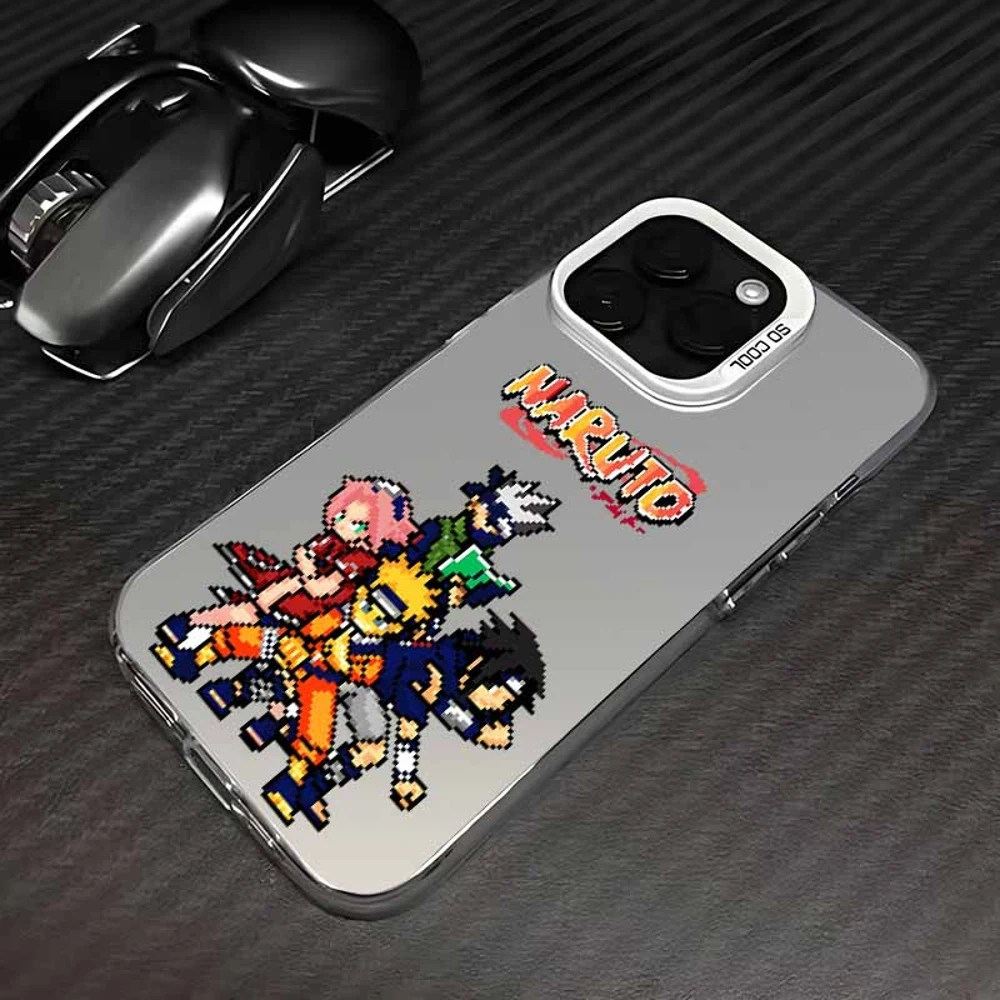 Vibrant Pixel Style Anime Naruto Colorful Soft Phone Case Cover