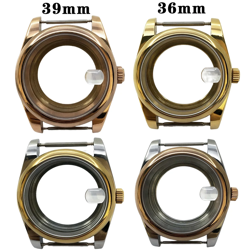 

36mm 39mm Watch Case Solid Stainless Steel Sapphire Glass For NH35 NH36 ETA2824 2836 Miyota8215 8205 821A PT5000 ST2130 Movement