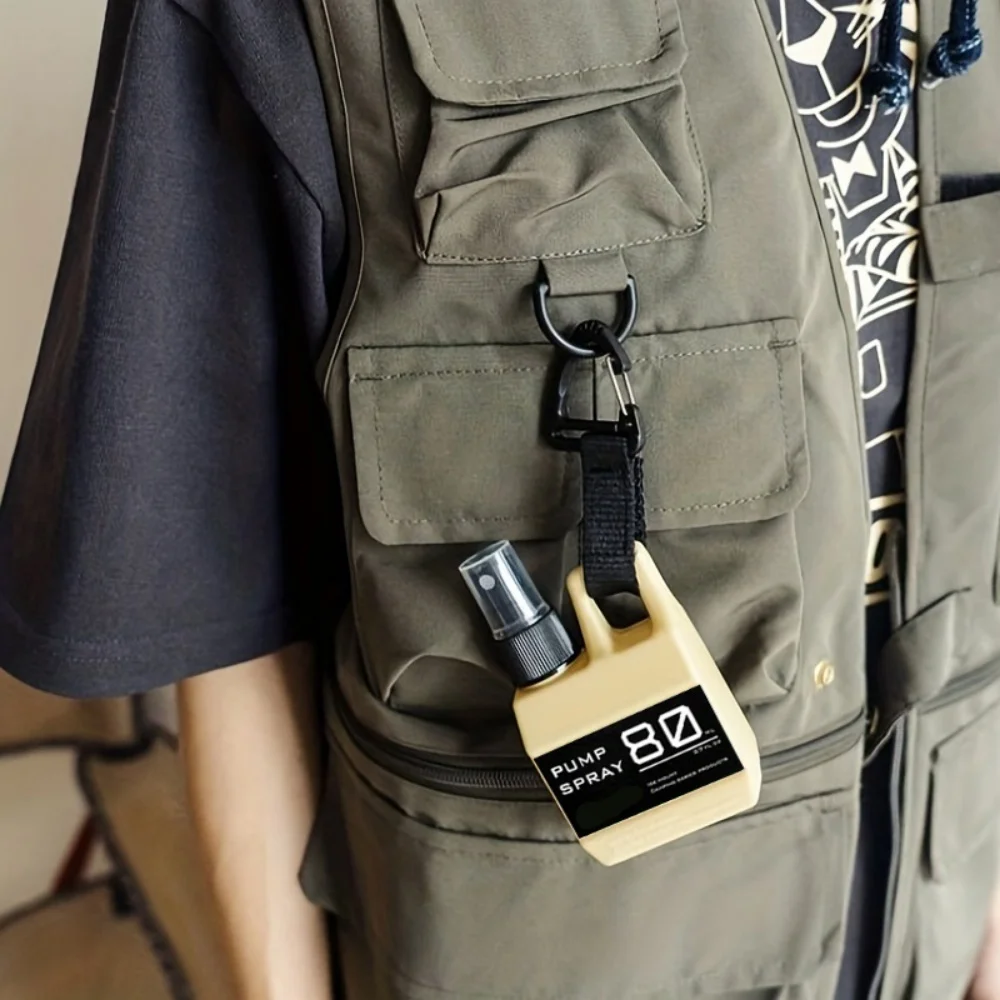 1/3 stücke Outdoor Hängende Schnalle Spray Flasche mit Düse Tragbare Camping Reise Werkzeug Nachfüllbare Flüssigkeit Container für Insekten abweisend – Detail 14