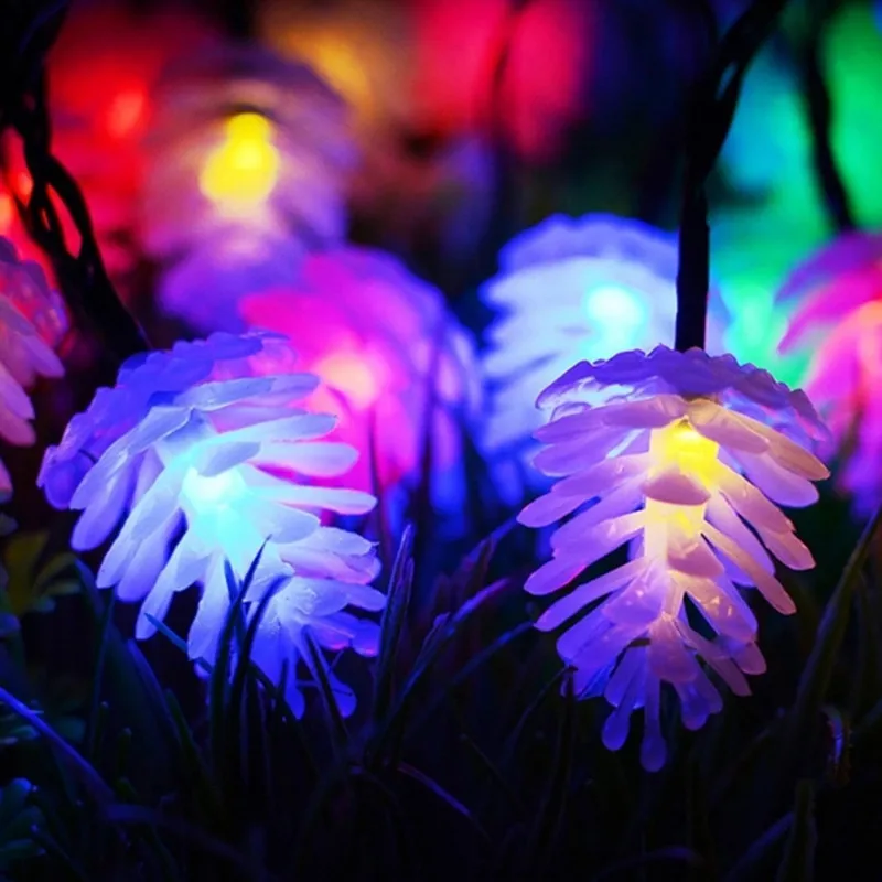 

leds Pine Cones Lights Battery Operated DIY Fairy Pinecon Garland Light String for Holiday Christmas Home Party Decor
