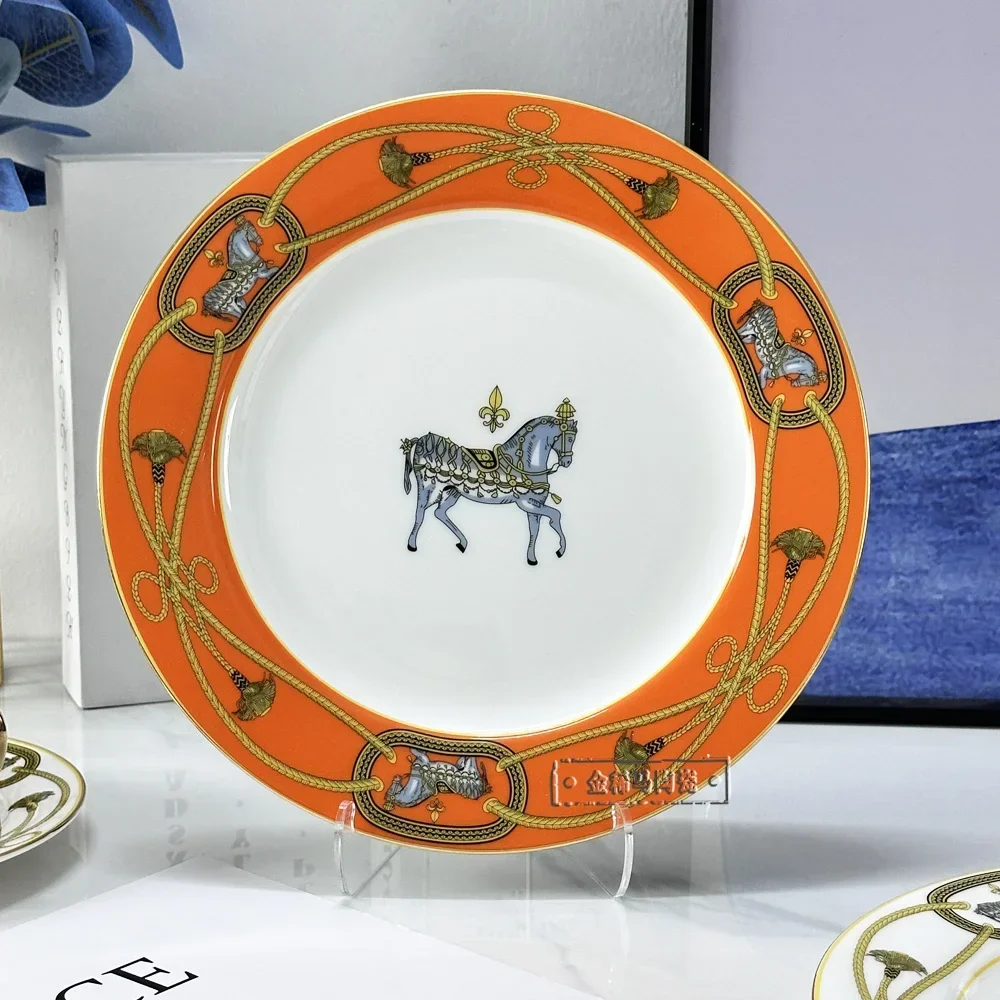 Dishes Plates Cake Dish Pastry Fruit Tray Steak Dinner Plates Bone China Porcelain Ceramic Tableware dining dish