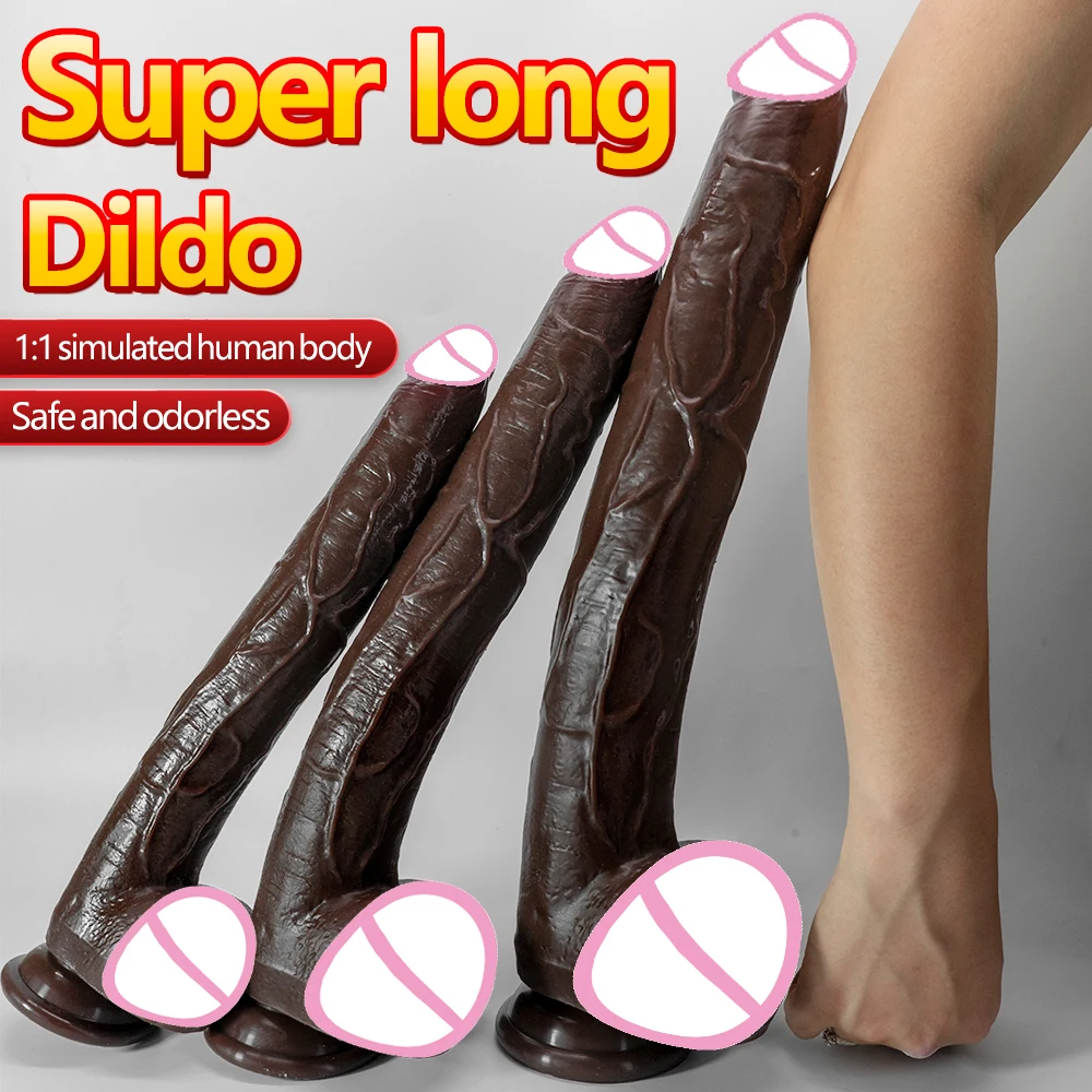 Anal Sex Toys Female Sex Toys Big 16.5 inch Thick Huge G Spot Dildo with Suction Cup for Women and Men