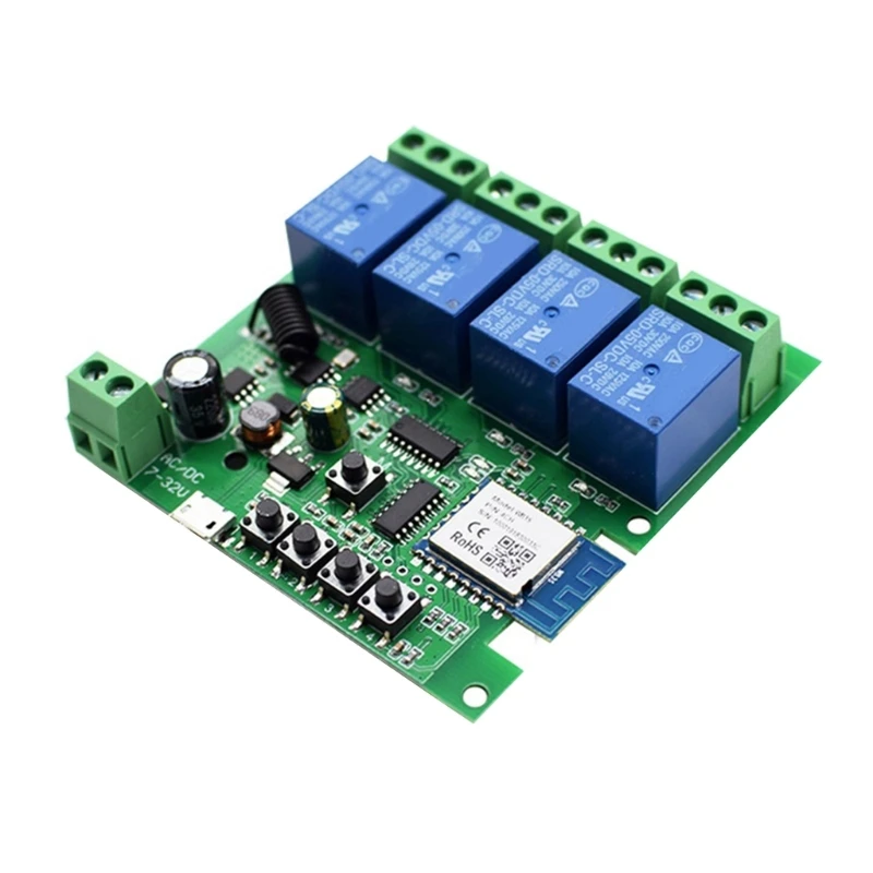 

4-Channel WiFi Remote Control Switches Momentary Inching-Module Light Controller