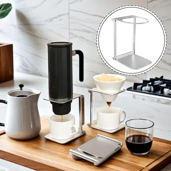 Foldable Shrinkable Coffee Machine Holder Outdoor Household Portable Aviation Aluminum Alloy Shelf Extraction Coffee Bracket