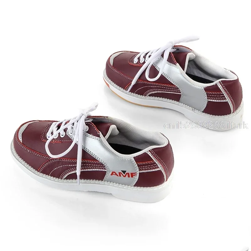 Women Genuine Leather Bowling Shoes Right-Hand Non-slip Sole Sneakers Breathable Comfortable Lightweight Athletic Shoes