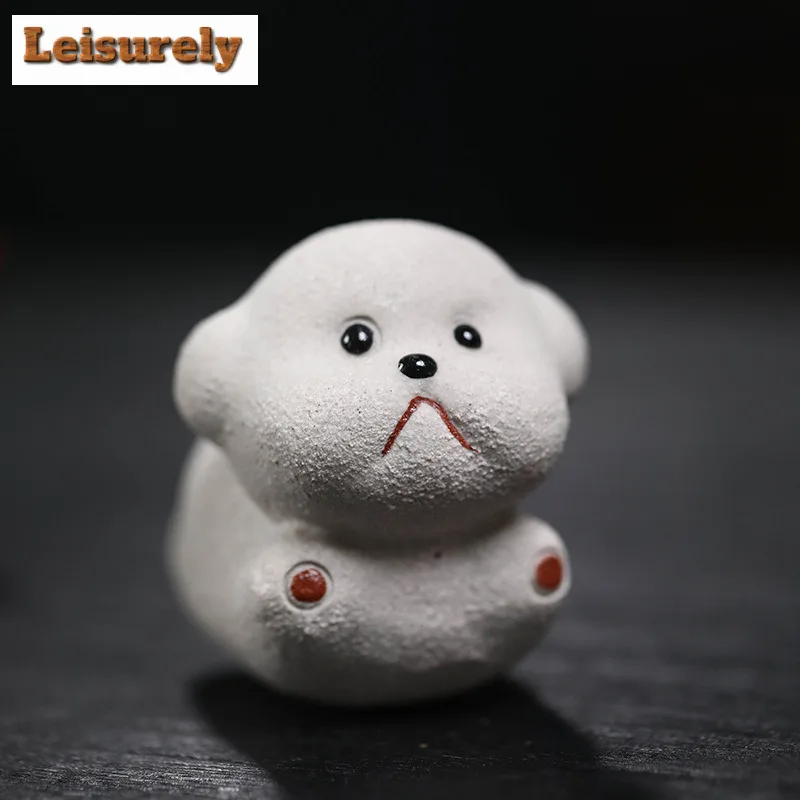 Wealth Puppy Purple Clay Fly Puppy Tea Pet Japanese Tea Spirit Tea Figurine Play Toys Tea Zisha Statue Ornaments Can Be Raised