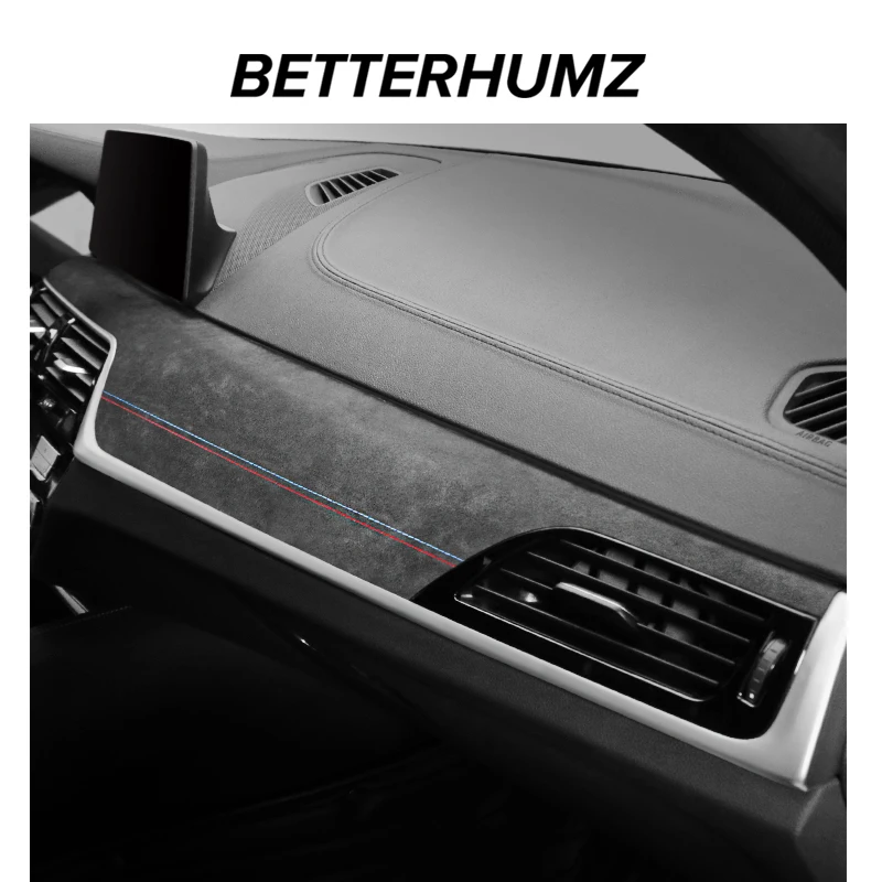 Car Interior Trim Alcantara Dashboard Panel Trim Strips for BMW G30 G38 Series 5