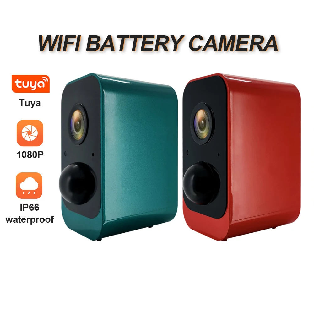 

1080P Wifi Battery Camera Low Power IP66 Waterproof Security Cam Rechargeable 2-Way Audio HD Night Vision Solar Outdoor Camera