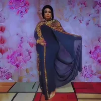 Ensemble deux pièces en mousseline de soie pour femmes, robe africaine de luxe, robe ample pour femmes, grande taille, robes bubu africaines 5