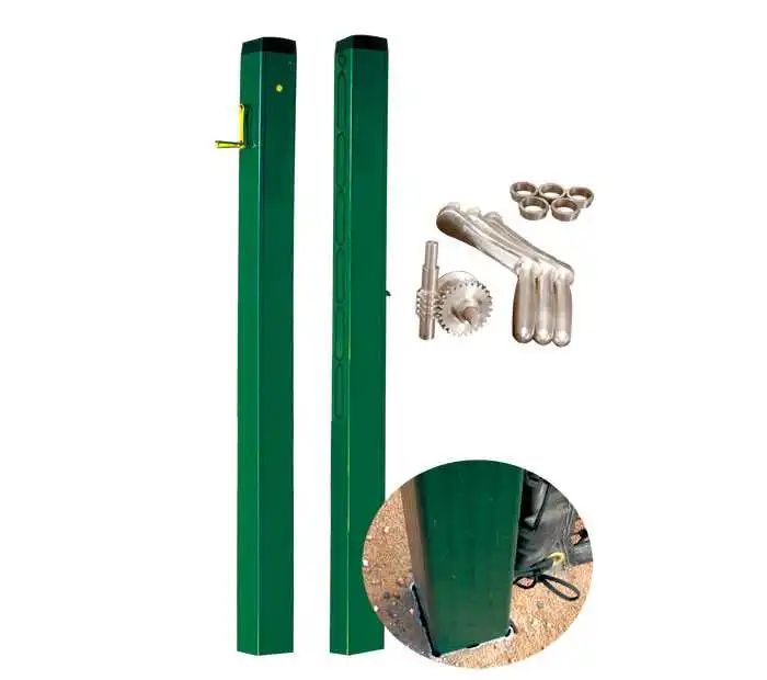Inground Volleyball Posts with Net Portable Volleyball Post and Net Volley Stand