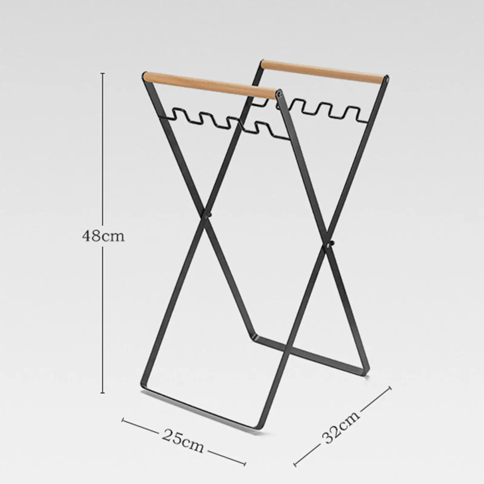 Collapsible Trash Can Stand Support Garbage Bag Holder for Picnic