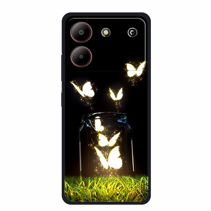 Sleek Black Silicone Soft Back Cover Case
