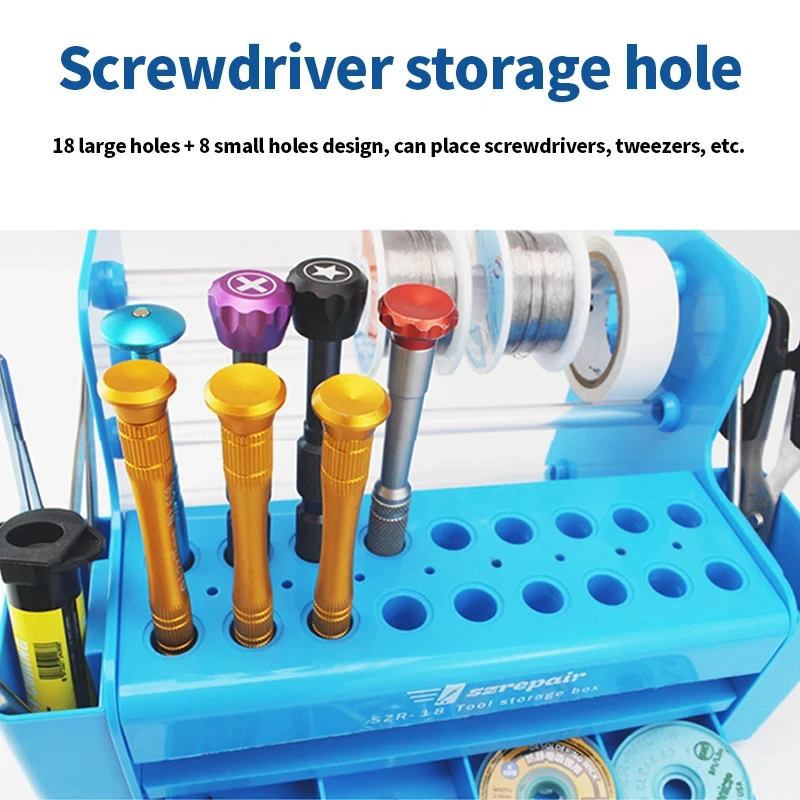 SZR-18 Multifunctional Screwdriver Parts Tool Storage Box Is Suitable for Mobile Phone Repair Tool Parts Storage Box Tools 4