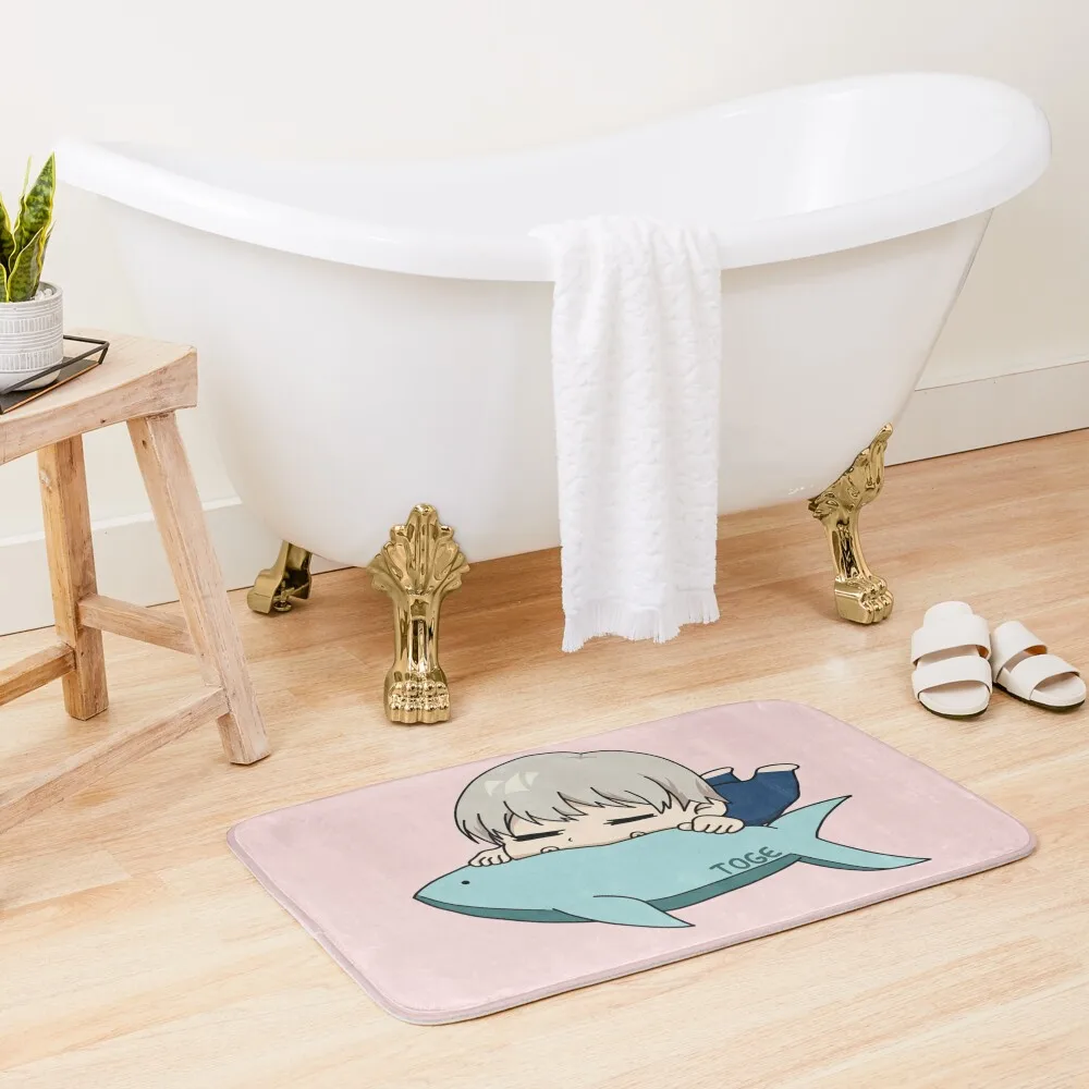 

Tuna Toge Bath Mat Toilet Floor Kitchens Bathroom Slip Non-Slip Shower Bath Carpet Mat