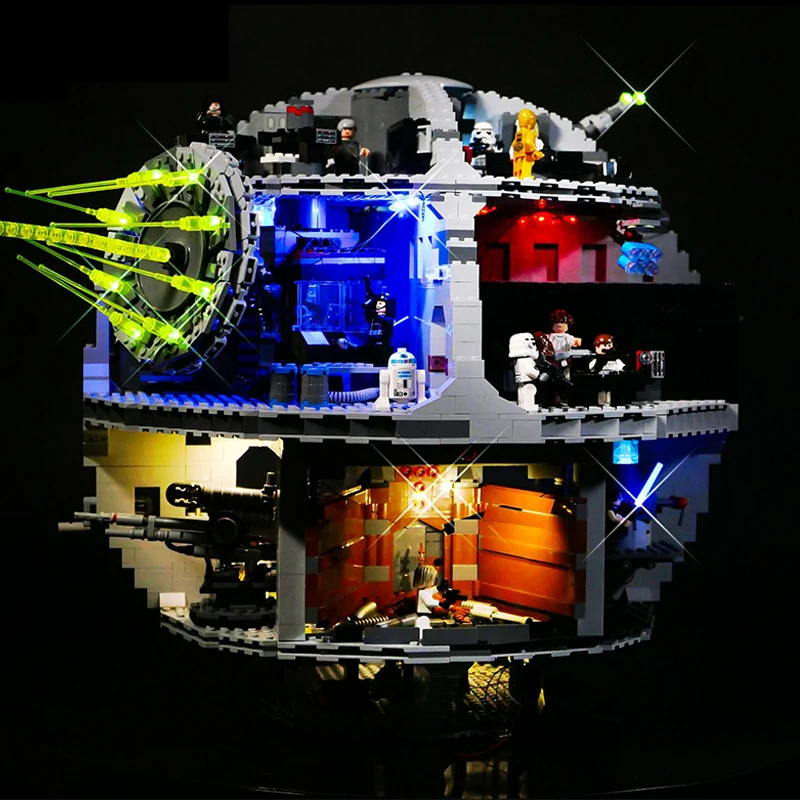 Kit Luci A Led Per Lego 75159 Death Star Block Building Blocks Giocattolo In Mattoni (Solo Luce A Led, Senza Modello Di Blocchi)