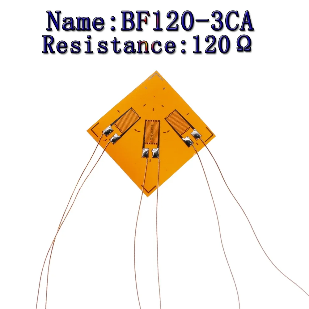 Estensimetro A Foglio Da 10 Pezzi Bhf/Bf120-3Ca Resistenza Del Sensore Di Pesatura A Tre Assi Ad Alta Precisione Da 120 Ohm 45 °