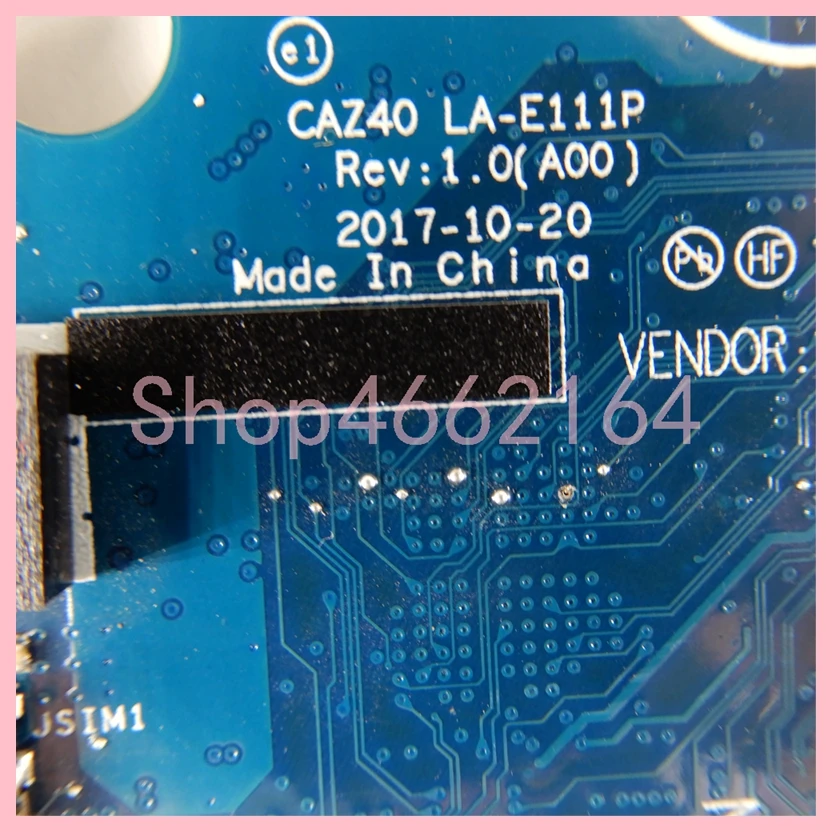 Placa-mãe Portátil para Dell La-e111p i3 i5 i7 Cpu 4g 8g 16g Ram Notebook Mainboard Dell Latitude 12 5289 13 7389 100 Testado ok - Imagem 6