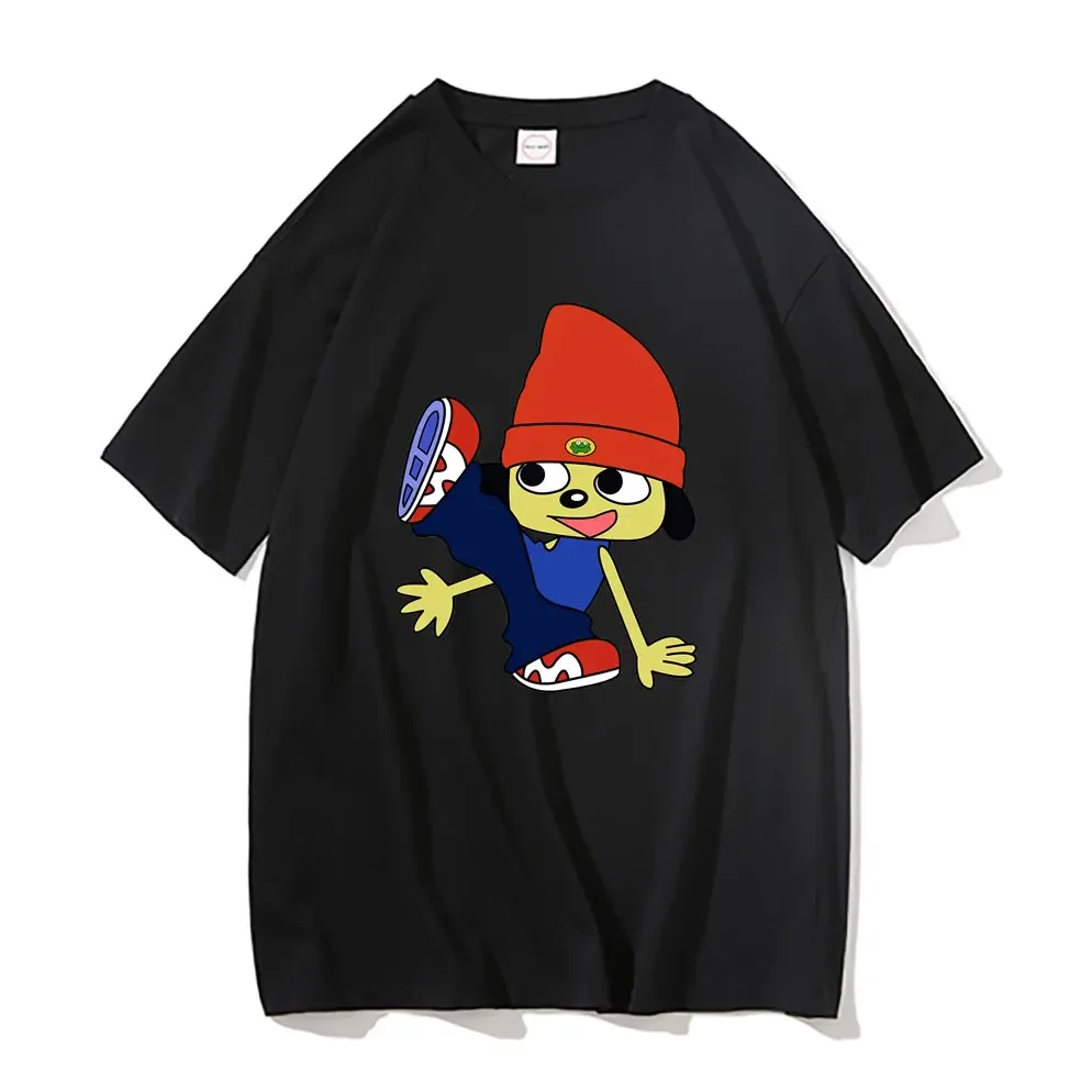 

Футболка Parappa The Rapper для мужчин и женщин, модная тенниска оверсайз в стиле хип-хоп, забавная майка с коротким рукавом для мужчин и женщин