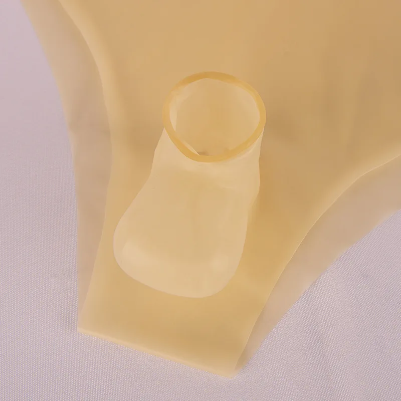 Nature Latex Men Condom Underwear Penis Sheath Brief Panties Ultra Thin Fetish Lingerie