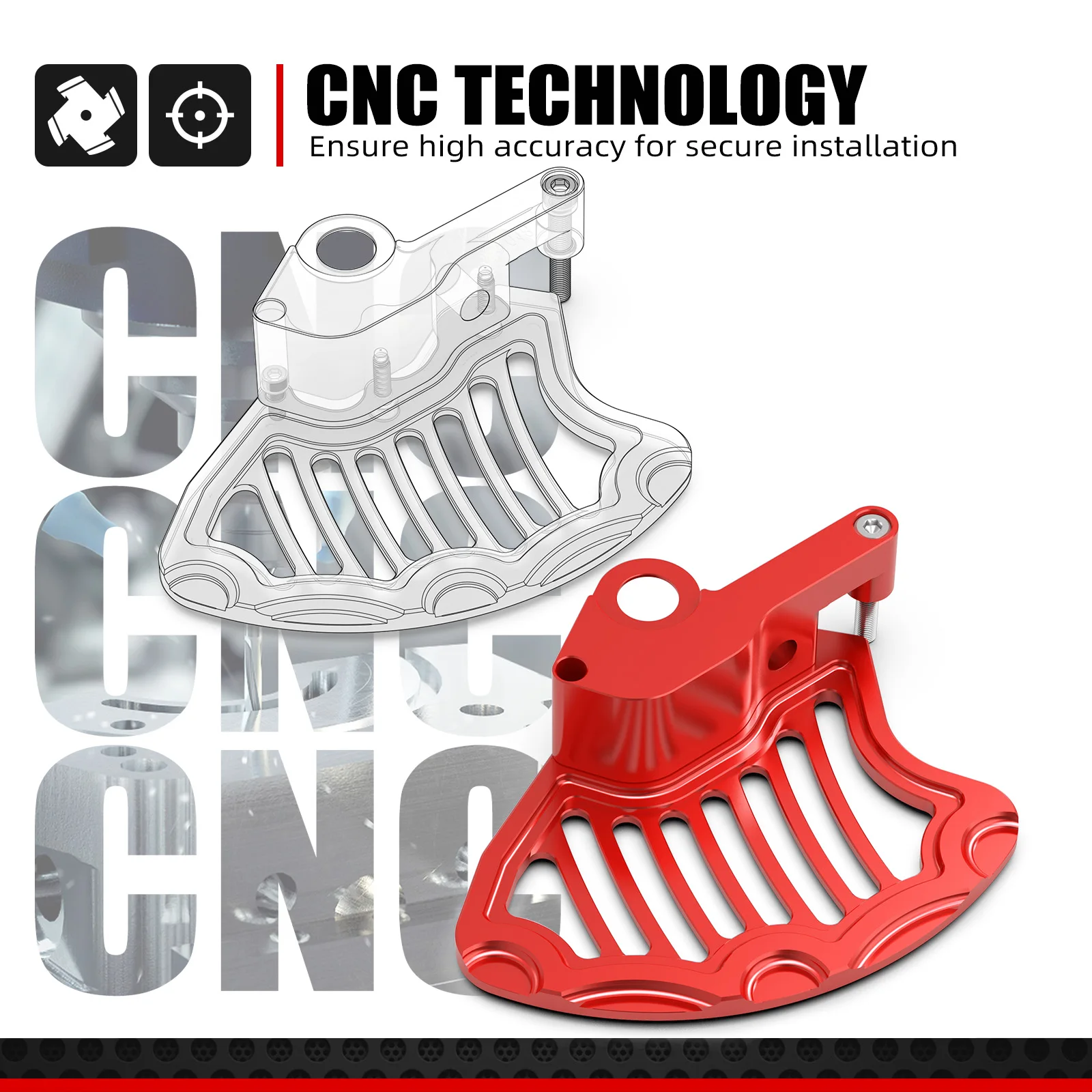NICECNC Für Sherco SE 250i SE 300i SE-R 250 SE-R 300 SEF-R 250 SEF-R300 SEF-R 450 2013-2017 Vorderradbremsscheibenschutz – Detail 10