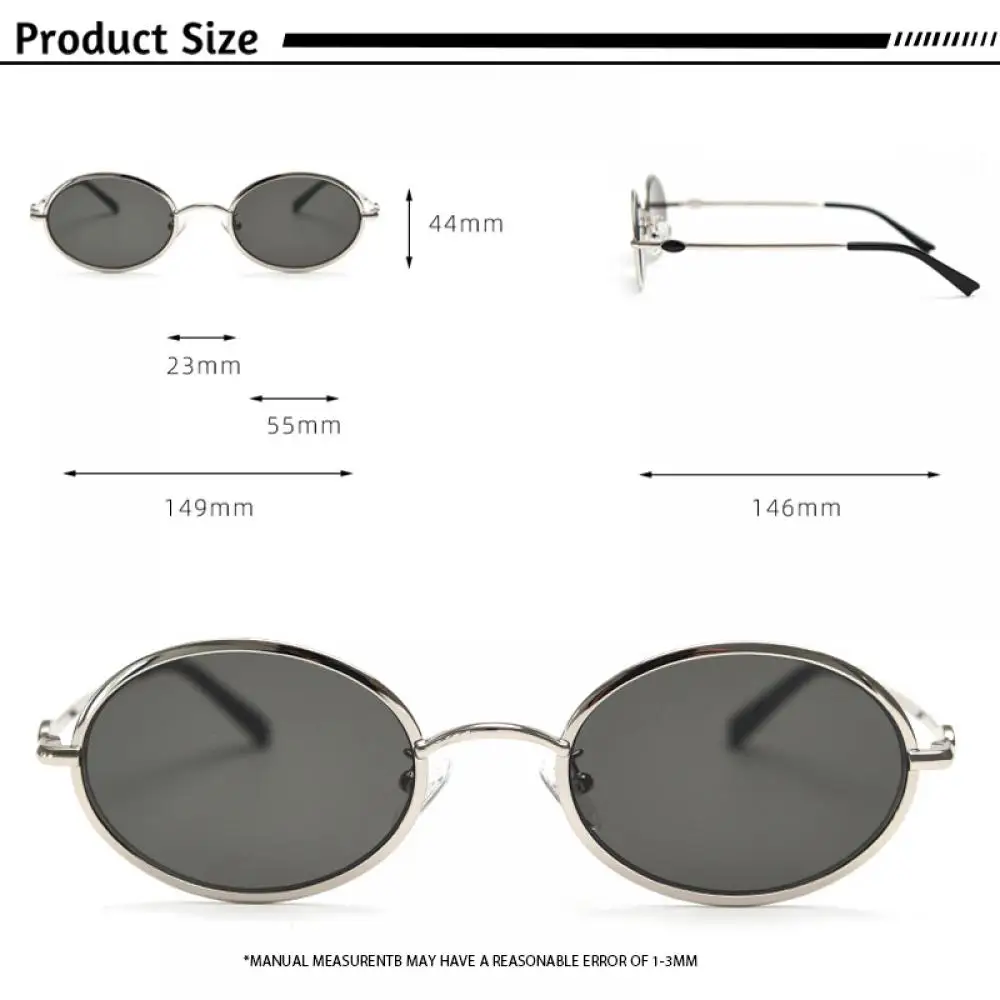CATERSIDE Retro Herren-Korrektionsbrille, individuelle ovale Gläser, Damen-Optikbrille, modische Computer-Lesebrille, UV400 – Detail 2