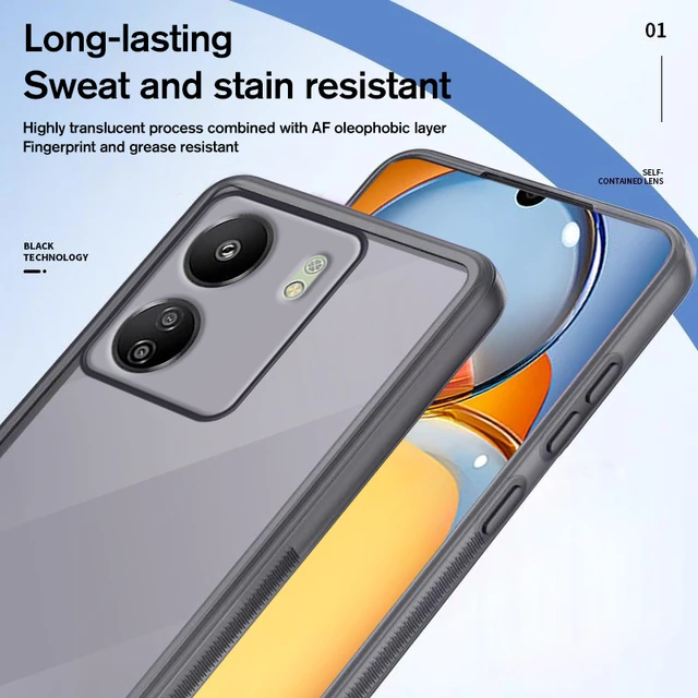 Para Xiaomi Poco C65 / Redmi 13C Funda protectora de cobertura