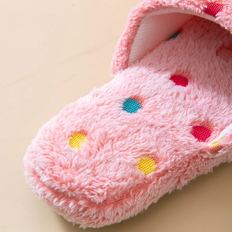Slippers For Women Cute Cozy Comfy Plush Warm Slip-on Shoes Winter Men Fuzzy Indoor House Sliders 6