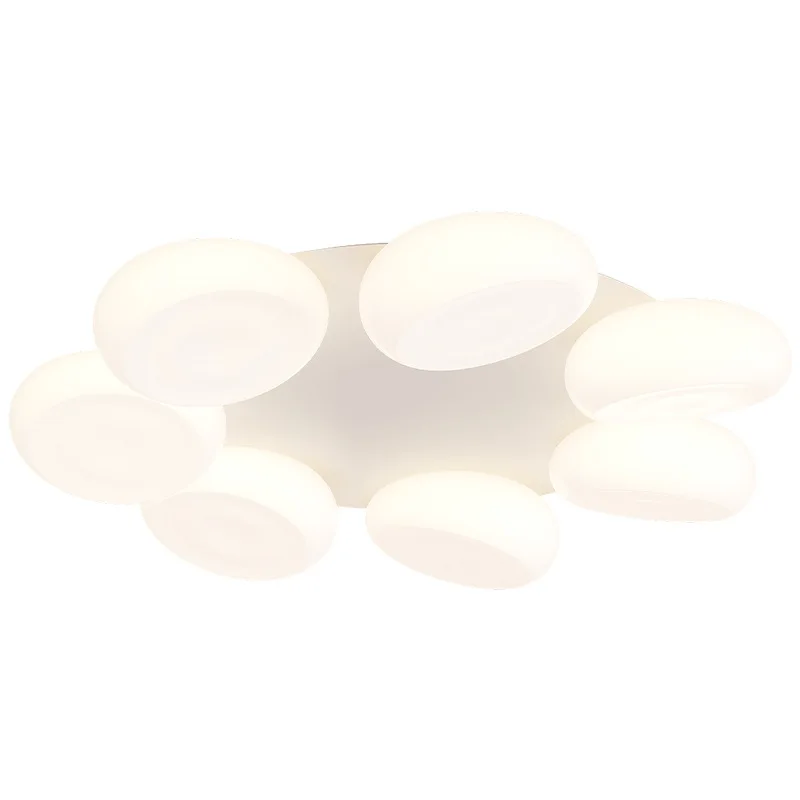 

Nordic Milky White Style Living Room Lamp Home Dining Room Bedroom Lamp Pebble Ceiling Lamp Lamp for Bedroom