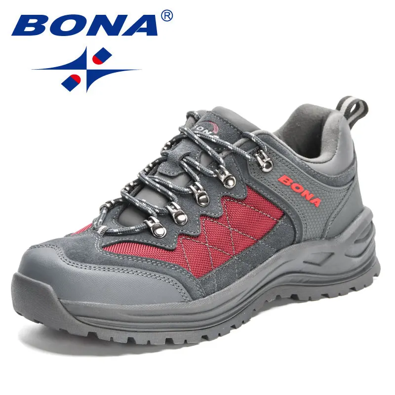 BONA 2023 nuovi designer scarpe da Trekking Trekking Sneakers uomo scarpe uomo Trekking Walking Mansculino pesca campeggio scarpe da Jogging