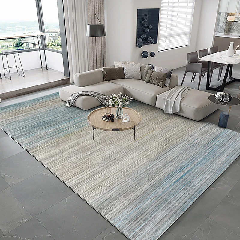 Minimalist Gray Carpets for Living Room Modern Luxury Bedroom Decor Large Area Carpet Soft Lounge Rug Home Washable Non-slip Mat 4