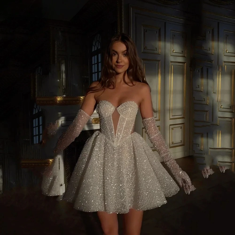 Short Evening Dress Ladies Party Dresses Woman for Wedding Elegant