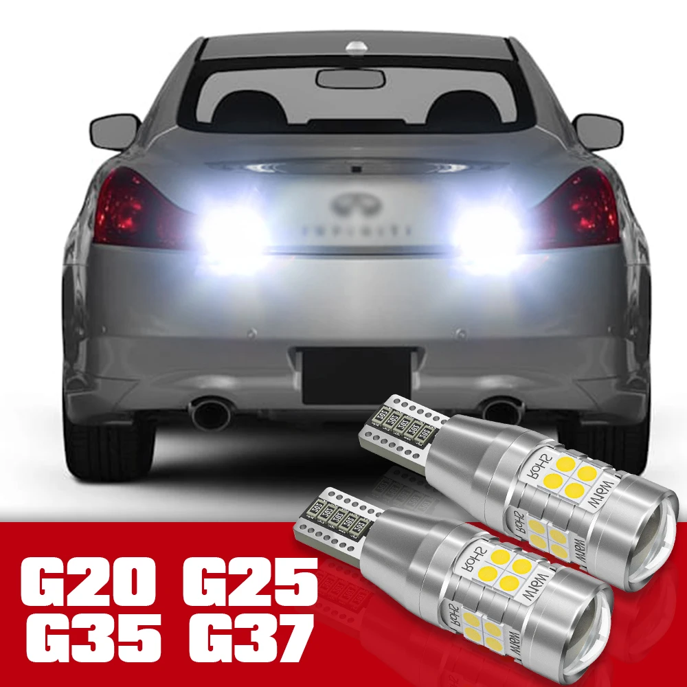 

2pcs LED Accessories Reverse Light Bulb Lamp For Infiniti G20 G25 G35 G37 2003 2004 2005 2006 2007 2008 2009 2010 2011 2012