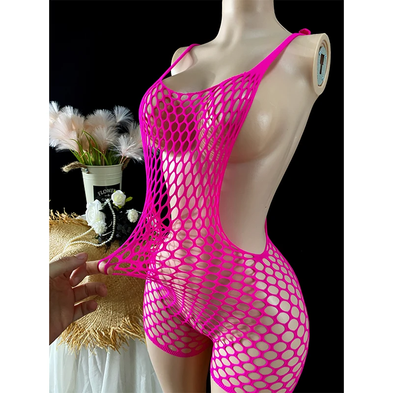 Sexy Fishnet Hollow-Out Beach Cover-Up Dress With See-Through Bodycon Fit — photo 5