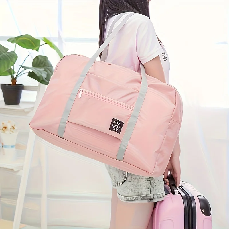 Foldable Travel Duffel Bag for Airlines Carry on Bag for Women and Girls Lightweight Large Capacity Sports Weekend Trip Overnigh 1
