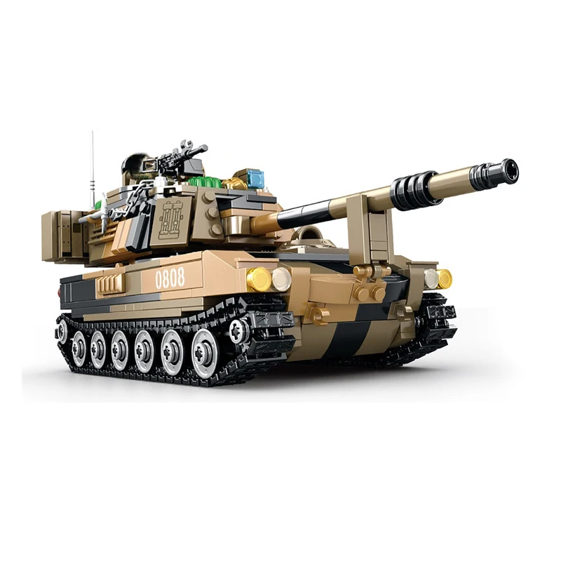 

WW2 Military Series US M109 Crawler-Type Self-Propelled Artillery Collection Building Blocks Bricks Toys Gifts
