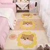 Bedroom Carpet Cartoon Girl New Home Decor Living Room Carpet Rectangular Fluffy Soft Pink Room Decor Rug Baby Play Mat Cute Rug 4