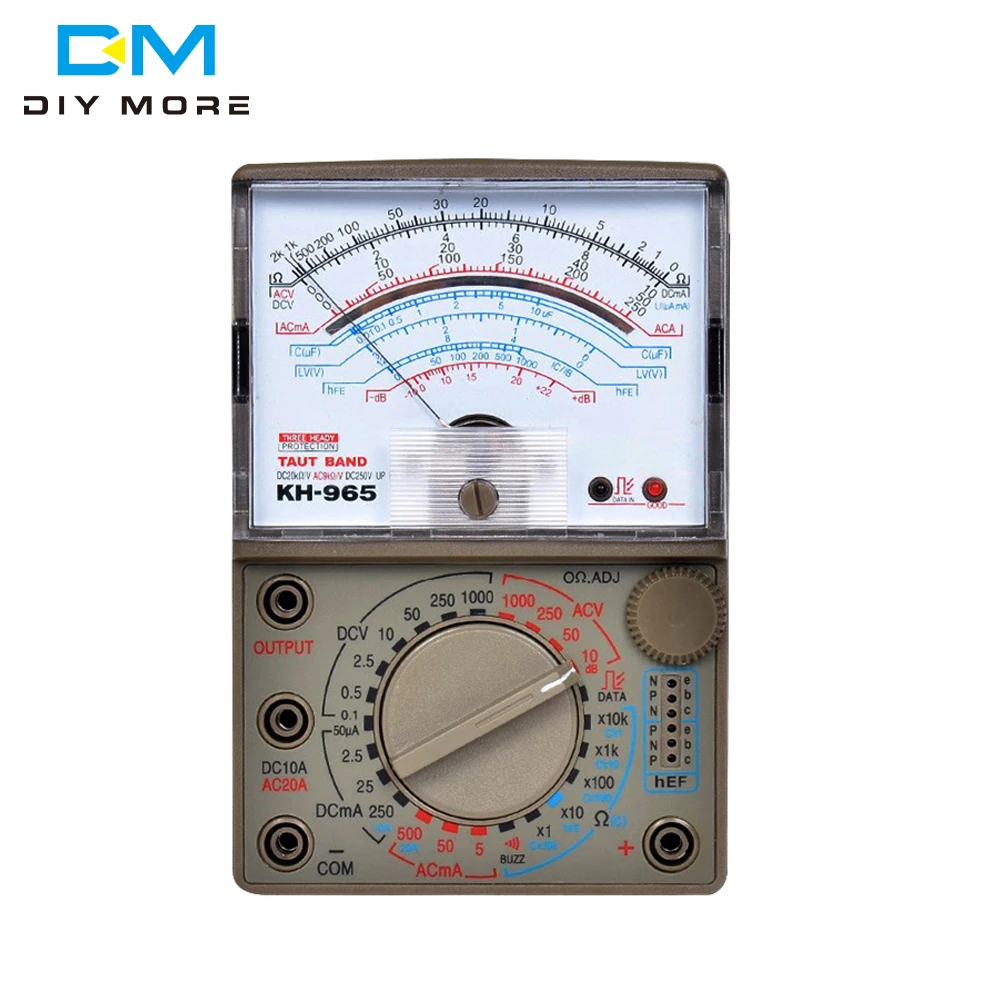 

MF47 Multimeter DC/AC Voltage DC Current 10A Tester Resistance Capacitance Meter Analog Display Pointer Meter 2500V