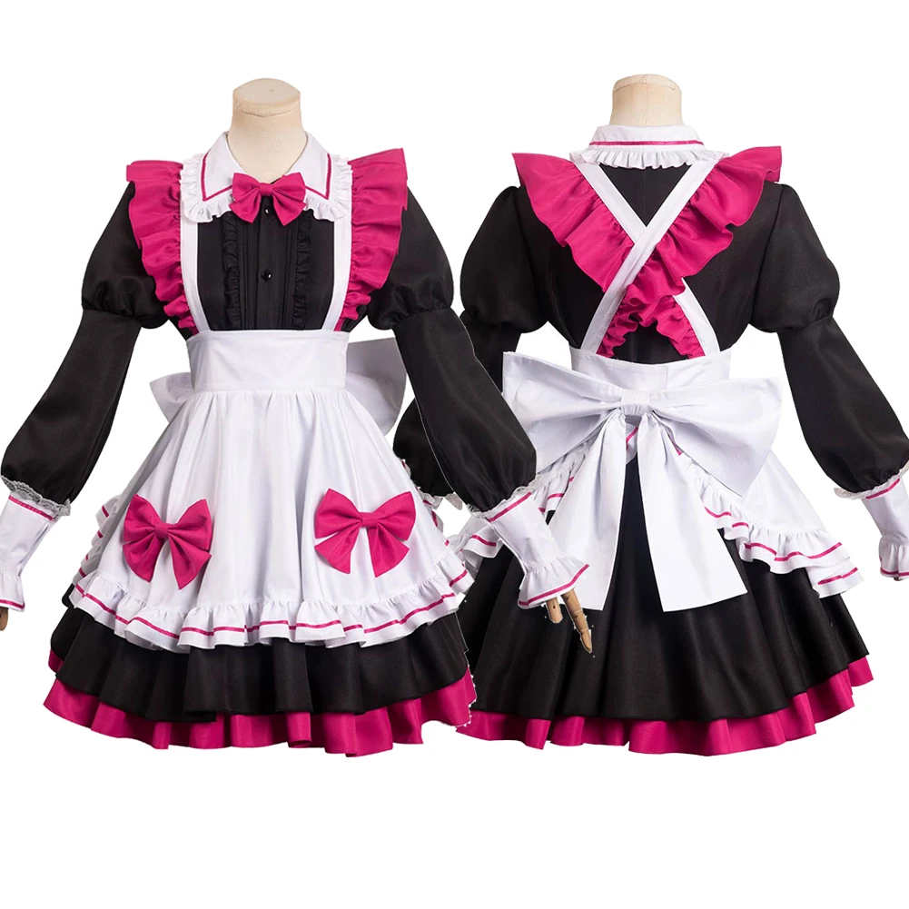 

OSHI NO KO Hoshino Rubii Cosplay Costume Maid Dress Socks Outfits Adult Halloween Carnival Party Suit Role Play For Ladies Women