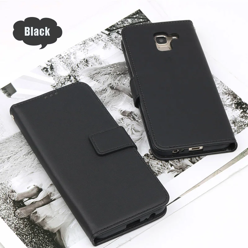 Elegant Leather Wallet Flip Phone Case with Lanyard and Card Slot