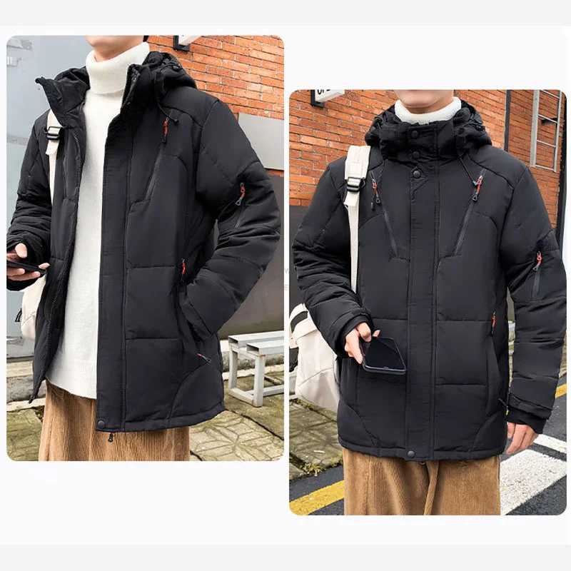Parka Lightweight Padded Men Men's Jackets Winter Coats Original Men's Free Shipping Baseball Cold Withzipper Heating