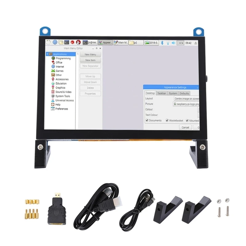 TFT LCD ÷ ġ ũ , USB HDMI ȣȯ,   4B 3B + AIDA64, 800x480 RGB ȼ, 5 ġ, ǰ