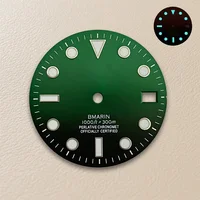 Cadran SUB dégradé avec Logo S, 28.5mm, adapté au mouvement NH35/NH36/4R/7S, bleu glace lumineux, accessoires de Modification de montre de haute qualité 5