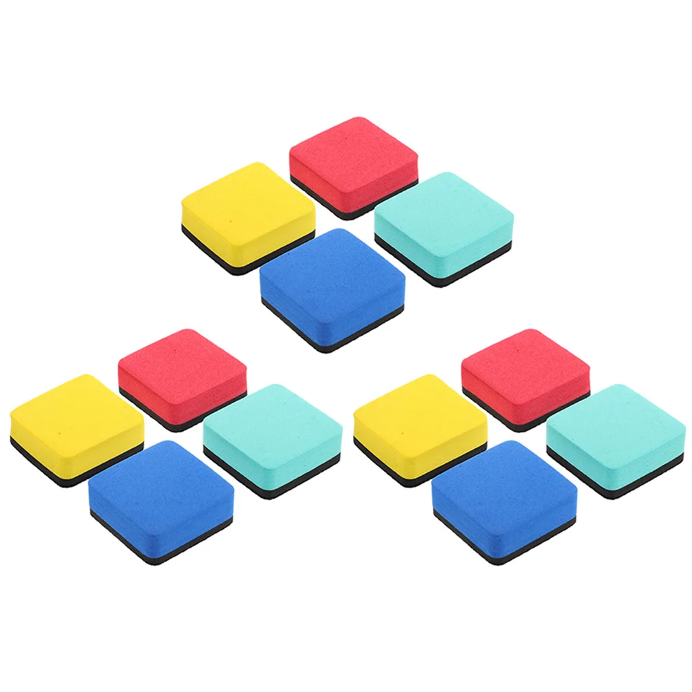 

12 pcs Magnetic Erasers For Kids Dry Eraser Portable Chalkboard Eraser for Office