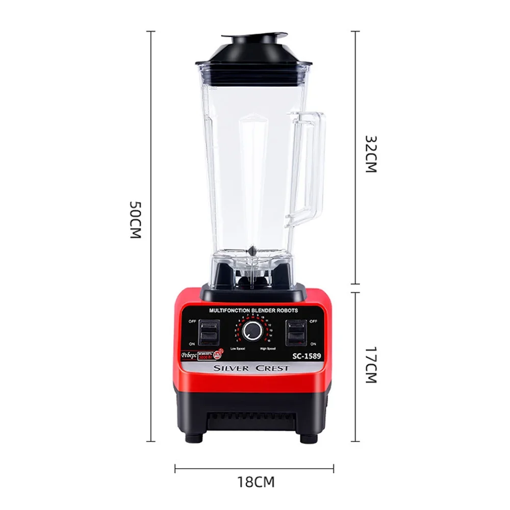 2.5l Kitchen Blender Professional Heavy Duty Commercial Mixer Juicer 32000rpm Speed Grinder Ice Smoothies Coffee Maker Bpa Free