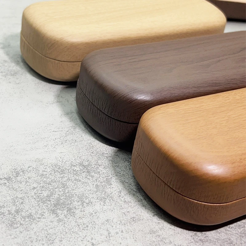 Fashion Hard Glasses Case Women Waterproof Wood Grain Eyeglass Case Cover Portable Reading Glasses Box For Men Spectacle Cases