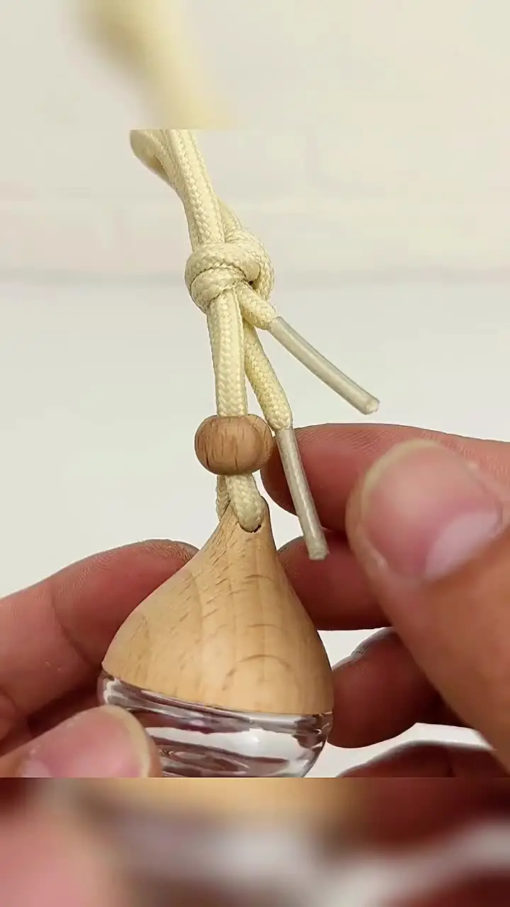 Flacon Diffuseur Vide Pour Voiture - Pendentif En Verre Goutte D'eau - Désodorisant Décoratif Intérieur Auto - 7