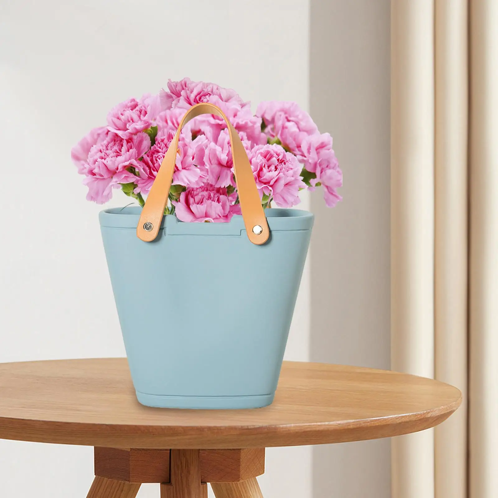 Ceramic Vase Decorative Wide Mouth Flower Vase for Shelf Wedding Bedroom
