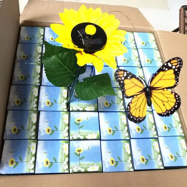 Napelemes Táncoló Csapkodó Pillangók Repülő Kerti Virágok Tét Scvd889 Dekorációs Növények Kolibri Udvari Gyep E9N8 - Image 5