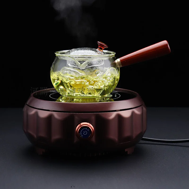 Heat-resisting Glass Teapot with Removable Infuser for Blooming and Loose Tea, 280 ml, 450ml Teapot for Stovetop Safe